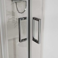 Душевой уголок Vincea City, 90 x 90 см, дверь раздвижная, стекло прозрачное, профиль хром, VSS-5CT900CL