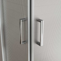 Душевой уголок Vincea City VSS-5CT9010MT, 100 x 90 см, стекло текстурное, профиль хром