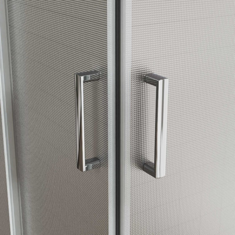 Душевой уголок Vincea City VSS-5CT9010MT, 100 x 90 см, стекло текстурное, профиль хром