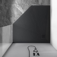 Душевой поддон Vincea 100 x 100 x 2.5 см, пятиугольный, антрацит, VST-4SP1010A