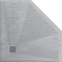 Душевой поддон Vincea 100 x 100 x 2.5 см, пятиугольный, серый, VST-4SP1010G