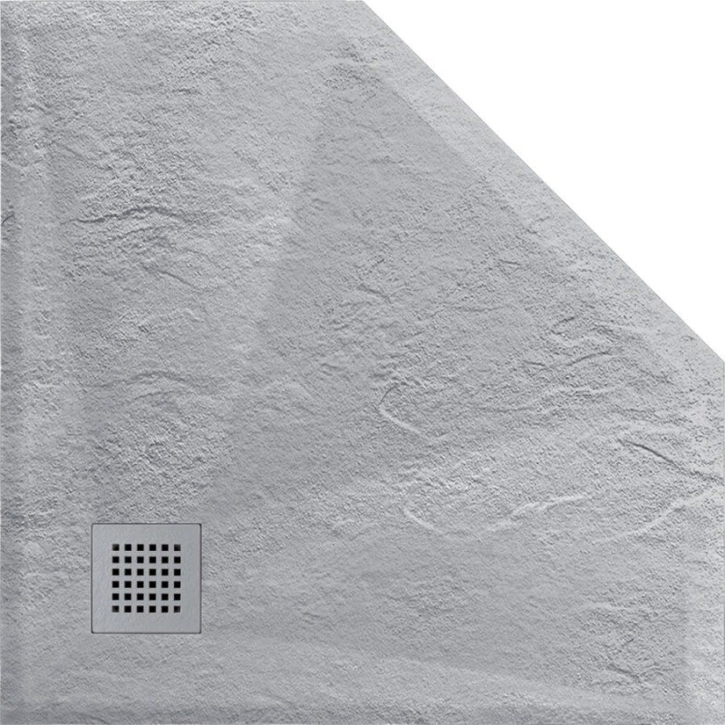 Душевой поддон Vincea 100 x 100 x 2.5 см, пятиугольный, серый, VST-4SP1010G