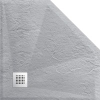 Душевой поддон Vincea 90 x 90 x 2.5 см, пятиугольный, серый, VST-4SP9090G