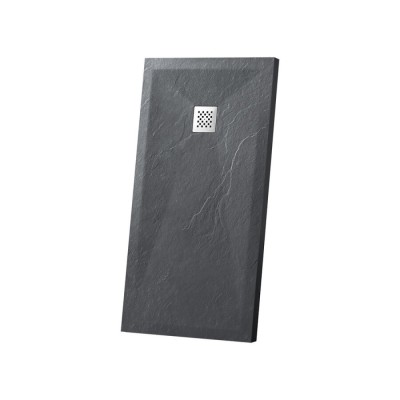 Душевой поддон Vincea 110 x 80 см, прямоугольный, искусственный камень, антрацит, VST-4SR8011A