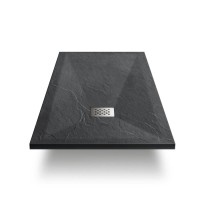 Душевой поддон Vincea 110 x 80 см, прямоугольный, искусственный камень, антрацит, VST-4SR8011A