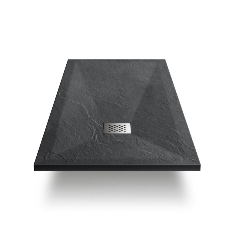 Душевой поддон Vincea 110 x 80 см, прямоугольный, искусственный камень, антрацит, VST-4SR8011A