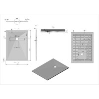 Душевой поддон Vincea 110 x 80 x 2.5 см, белый матовый, VST-4SR8011W