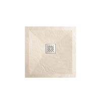 Душевой поддон Vincea 90 x 90 см, квадратный, искусственный камень, бежевый, VST-4SR9090C
