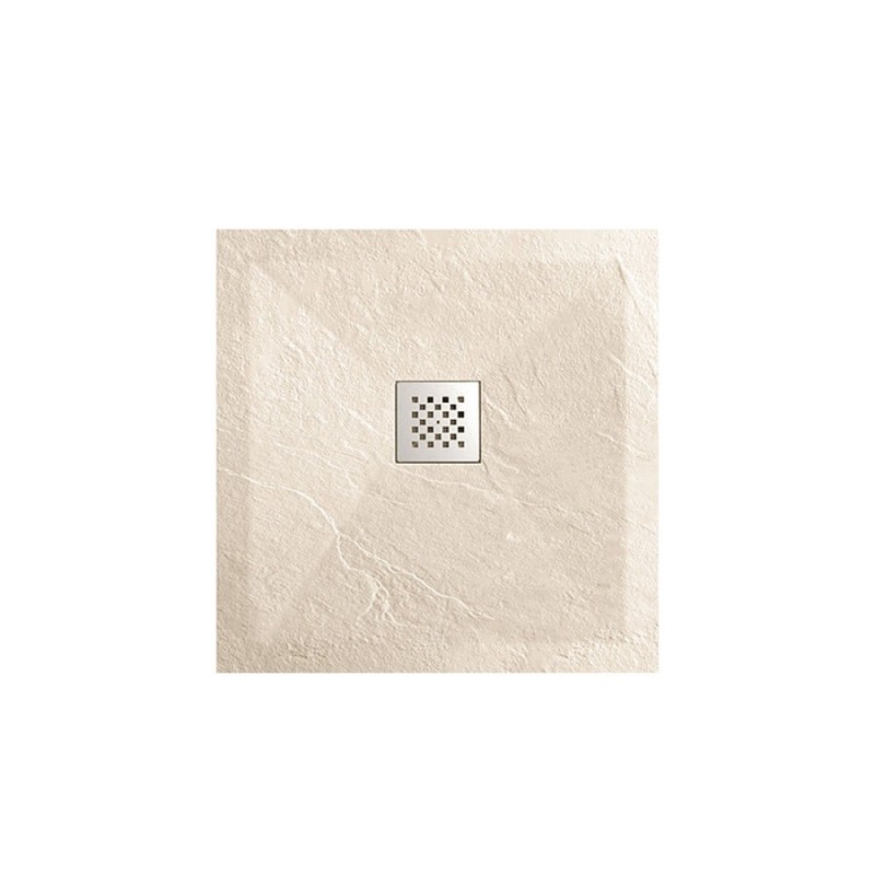 Душевой поддон Vincea 90 x 90 см, квадратный, искусственный камень, бежевый, VST-4SR9090C
