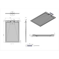 Душевой поддон Vincea 160 x 90 x 2.5 см, белый матовый, VST-4SRL9016W