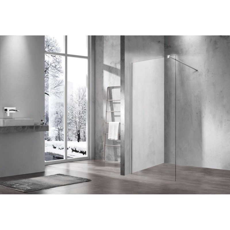 Душевая стенка Vincea Walk In 100 см, стекло прозрачное, профиль хром, VSW-1H100CL