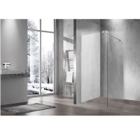 Душевая стенка Vincea Walk-In 60 см со свободным входом, стекло прозрачное, профиль хром, VSW-1H600CL