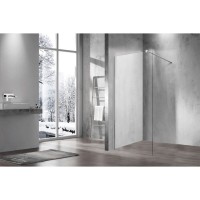 Душевая стенка Vincea Walk-In 70 см со свободным входом, стекло прозрачное, профиль хром, VSW-1H700CL