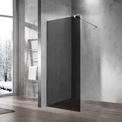 Душевая стенка Vincea Walk In 90 см, стекло тонированное, профиль хром, VSW-1H900CG