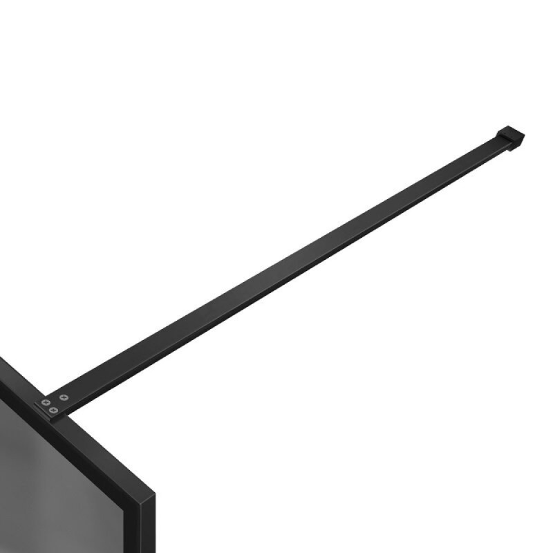 Душевая стенка Vincea Walk In VSW-1HP900GFB, 90 см, стекло матовое тонированное, профиль черный матовый
