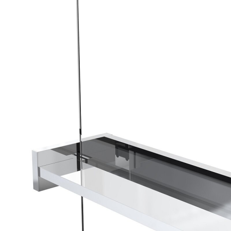Душевая стенка со свободным входом Vincea Walk In VSW-1HR100CL, 100 см, стекло прозрачное, профиль хром