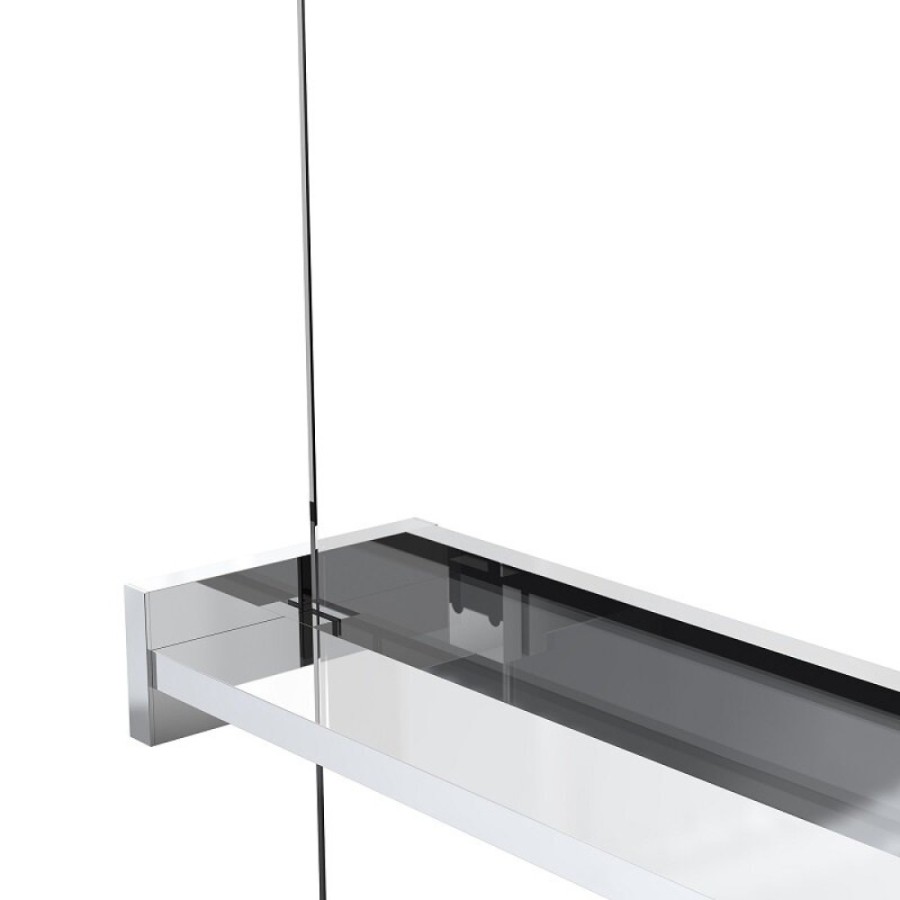 Душевая стенка со свободным входом Vincea Walk In VSW-1HR120CL, 120 см, стекло прозрачное, профиль хром