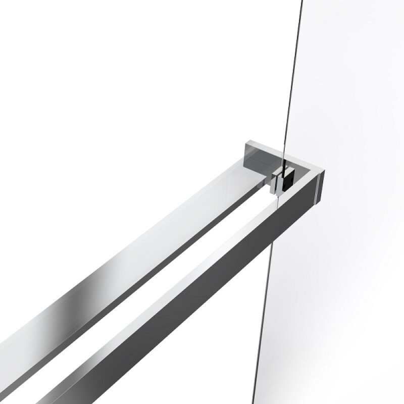 Душевая стенка со свободным входом Vincea Walk In VSW-1HR900CL, 90 см, стекло прозрачное, профиль хром