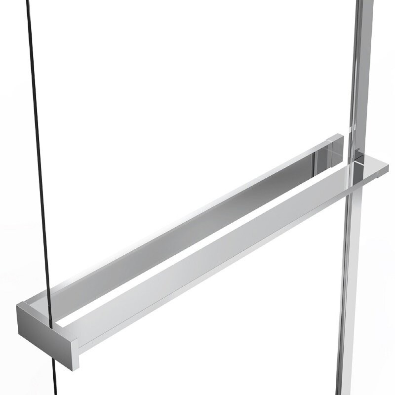 Душевая стенка со свободным входом Vincea Walk In VSW-1HR900MR, 90 см, стекло зеркальное, профиль хром