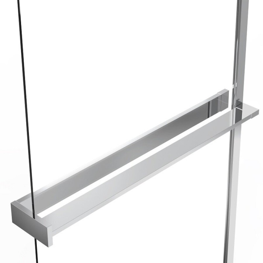 Душевая стенка со свободным входом Vincea Walk In VSW-1HR900MR, 90 см, стекло зеркальное, профиль хром