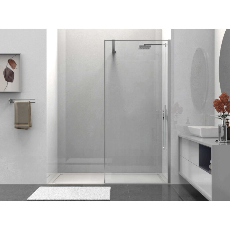 Душевая стенка со свободным входом Vincea Walk-In HS VSW-1HS100CL, 100 см, стекло прозрачное, профиль хром
