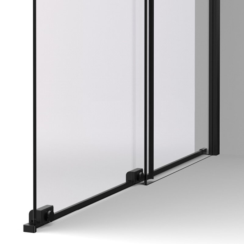 Душевая стенка Vincea Walk in WSL VSW-1WSL120CGB, 120 см, стекло тонированное, профиль черный матовый