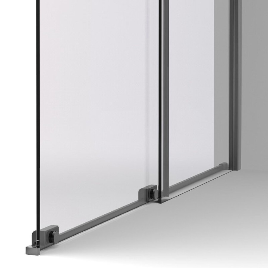 Душевая стенка Vincea Walk in WSL VSW-1WSL120CLGM, 120 см, стекло прозрачное, профиль вороненая сталь