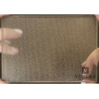 Душевая стенка Vincea Walk In VSW-7HS100GWG, 100 см со свободным входом, стекло с золотыми нитями, профиль брашированное золото