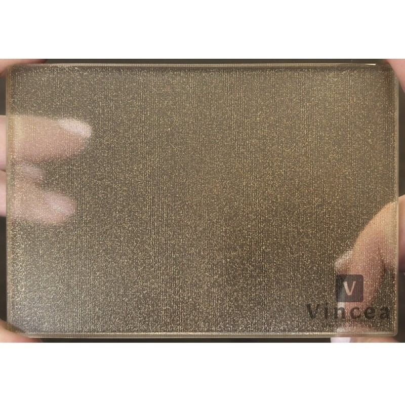 Душевая стенка Vincea Walk In VSW-7HS100GWG, 100 см со свободным входом, стекло с золотыми нитями, профиль брашированное золото