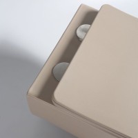 Подвесной безободковый унитаз Vincea Evo, ультратонкое soft-close сиденье, цвет капучино матовый, VT1-34SMC