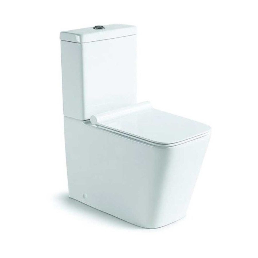 Напольный унитаз-компакт Vincea Q-Line VT2-12, крышка микролифт, тонкая, белый