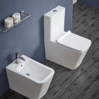 Напольный унитаз-компакт Vincea Q-Line VT2-12, крышка микролифт, тонкая, белый