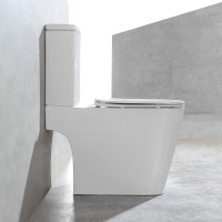 Унитаз-компакт Vincea Hope VT2-201, безободковый, ультратонкое сиденье soft-close, белый