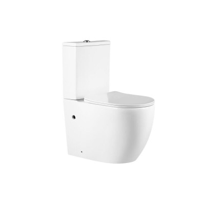 Напольный унитаз-компакт Vincea Evo VT2-34, крышка микролифт, тонкая, белый