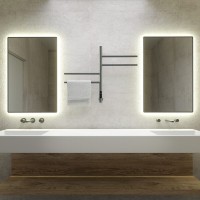 Полотенцесушитель электрический Vincea VTD-1S1 VTD-1S1CGE, ширина 43 см, высота 60 см, диммер, графит матовый