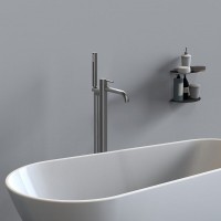 Смеситель Vincea Desire VTF-1DGM для ванны и душа, с душевым гарнитуром, воронёная сталь, gunmetal