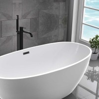 Смеситель Vincea Desire VTF-1DMB для ванны и душа, напольный, с регулятором давления, черный матовый