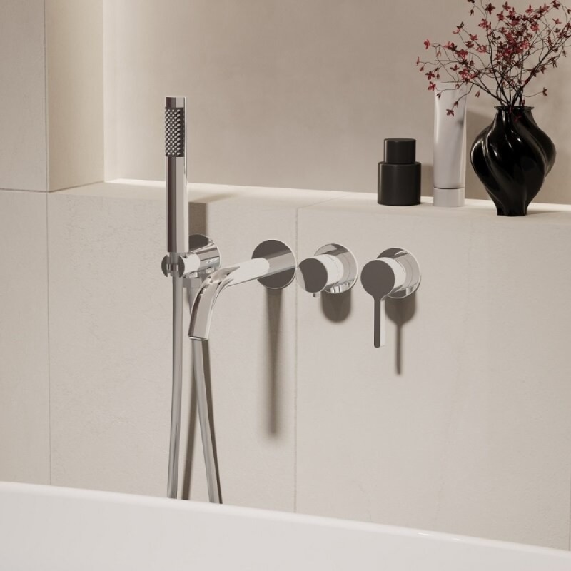 Смеситель для ванны Vincea Villa VTFW-1VL1CH, встраиваемый, цвет хром