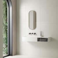 Раковина Vincea, 80 x 40 см, подвесная, искусственный камень, цвет белый матовый, VWB-6S180MW