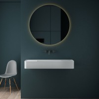 Раковина Vincea, 100 x 40 см, подвесная, искусственный камень, цвет белый матовый, VWB-6S380MW