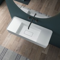 Раковина Vincea, 100 x 40 см, подвесная, искусственный камень, цвет белый матовый, VWB-6S380MW