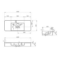 Раковина Vincea, 100 x 40 см, подвесная, искусственный камень, цвет белый матовый, VWB-6S380MW