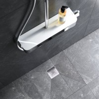 Дренажный трап Am.Pm MasterFlow W01BD-P11-010-01SB, 10 см, с перфорированной решеткой, цвет стальной матовый