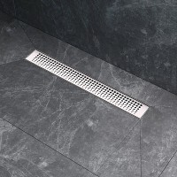 Дренажный канал Am.Pm MasterFlow W01SC-P11-050-01SB, 50 см, с перфорированной решеткой, цвет стальной матовый