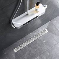 Дренажный канал Am.Pm MasterFlow W01SC-P11-070-01SB, 70 см, с перфорированной решеткой, цвет стальной матовый