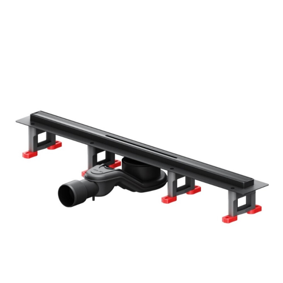 Дренажный канал Am.Pm MasterFlow W01SC-S11-060-05BM, 60 см, с щелевой вставкой, цвет черный матовый