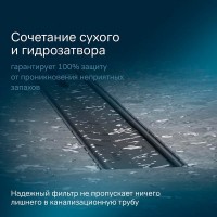 Дренажный канал Am.Pm MasterFlow W01SC-S11-060-05BM, 60 см, с щелевой вставкой, цвет черный матовый