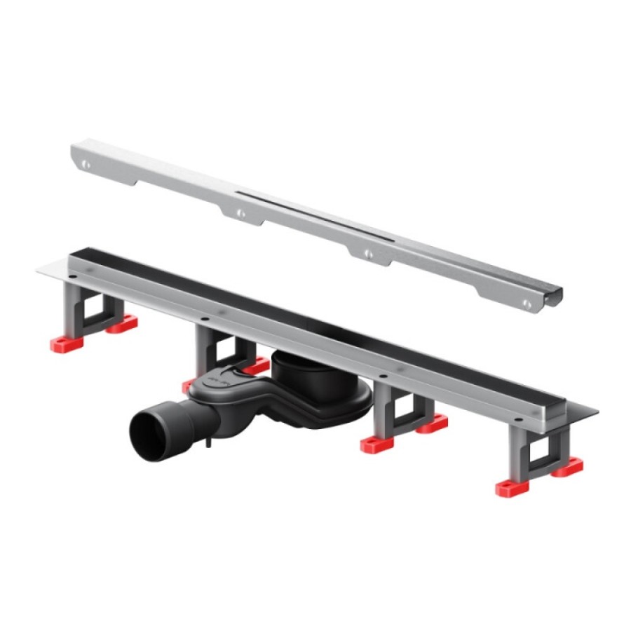 Дренажный канал Am.Pm MasterFlow W01SC-S11-060-05SB, 60 см, с щелевой вставкой, цвет стальной матовый