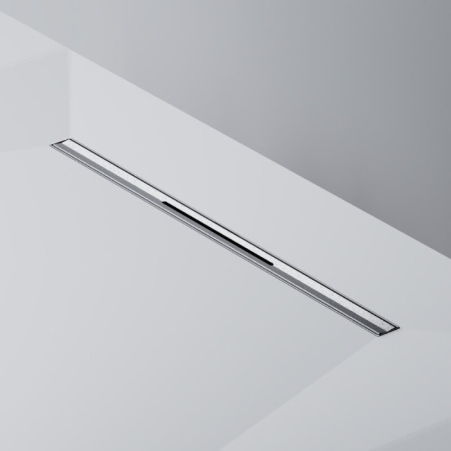 Дренажный канал Am.Pm MasterFlow W01SC-S11-060-05SB, 60 см, с щелевой вставкой, цвет стальной матовый
