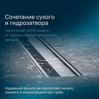 Дренажный канал Am.Pm MasterFlow W01SC-S11-060-05SB, 60 см, с щелевой вставкой, цвет стальной матовый